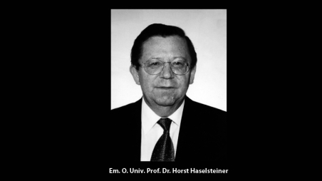 Trauer um Horst Haselsteiner